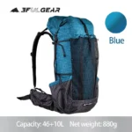 올해 베스트 2025 요즘 sns에서 난리난 3F UL GEAR 2021 뉴 블루 Qi Dian Pro 하이킹 배낭 초경량 캠핑 팩 여행 배낭 여행 배낭 46 + 10L 88g  리뷰 최다로 엄선된 최고의 제품을 소개합니다.