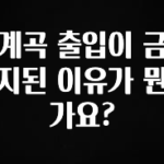 최저가만 선정 계곡 출입이 금지된 이유가 뭔가요? 군말없이 소개합니다