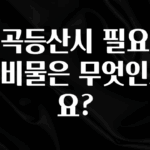클릭필수 계곡등산시 필요한 준비물은 무엇인가요? 바로 클릭