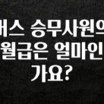 올해 이것모르면 손해 버스 승무사원의 월급은 얼마인가요? 리뷰 해보겠습니다