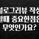 빠르게 확인 하세요! 블로그리뷰 작성할때 중요한점은 무엇인가요? 실시간 리뷰입니다