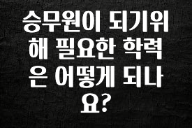 꾸준한 인기 승무원이 되기위해 필요한 학력은 어떻게 되나요? 잠깐 확인해보세요