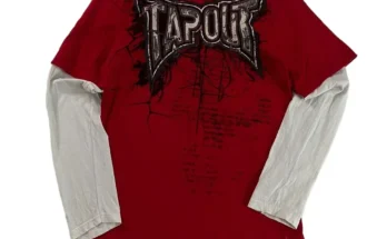 이거 아직도 몰라? 2025 요즘 sns에서 난리난 Y2K T 셔츠 남성 뉴 힙합 레드 TAPOUT 인쇄 라운드 넥 오버 사이즈 긴팔 T 셔츠 캐주얼 고딕 의류 탑 streetwear  리뷰 최다로 엄선된 최고의 제품을 소개합니다.