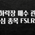 사계절 사랑받는 하락장 매수 관심 종목 FSLR 바로 소개합니다.